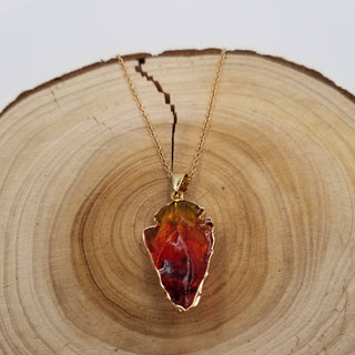 Natural Colored Crystal Necklace