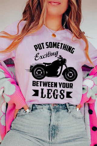 Put Something Exciting Motorcycle Graphic Tee