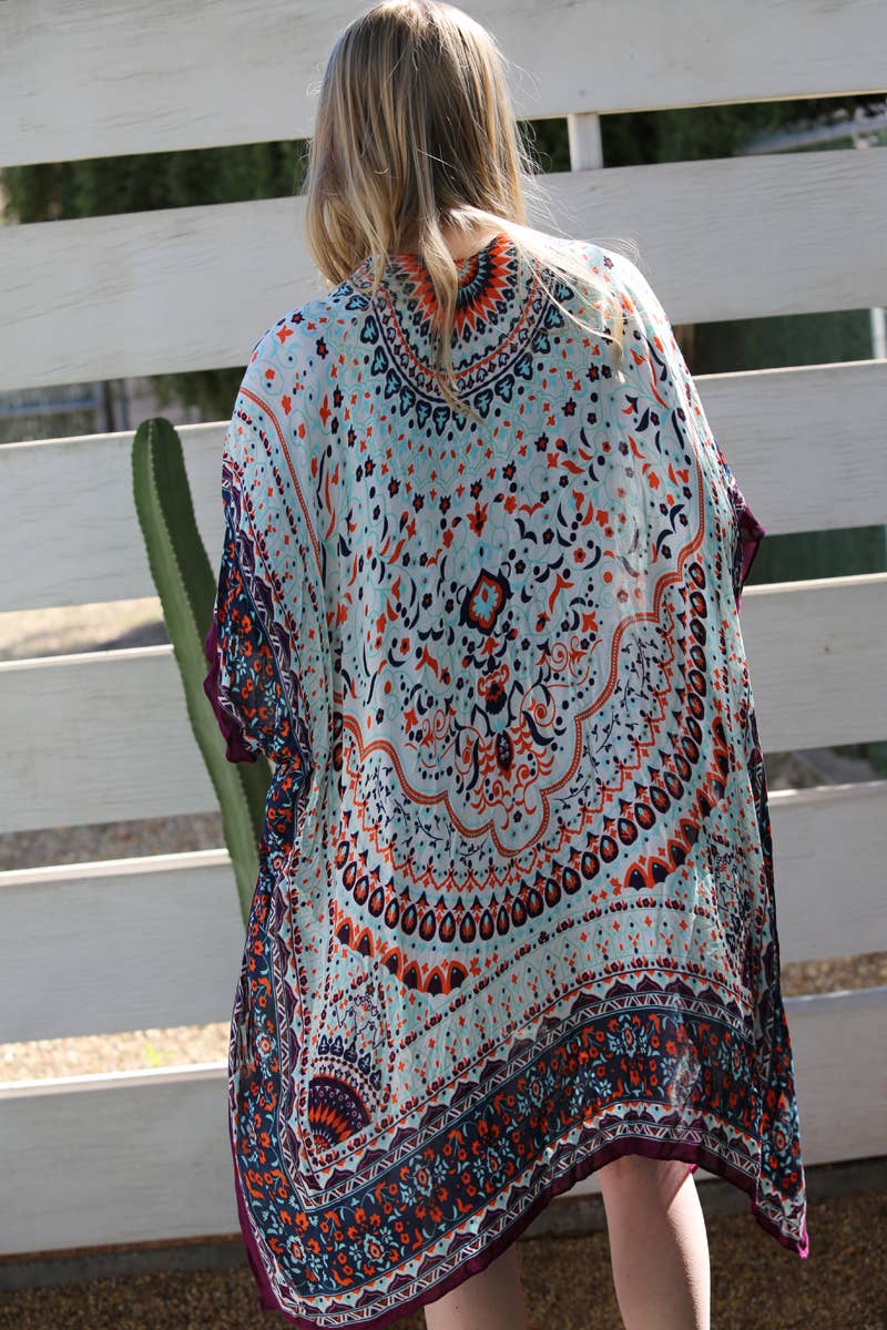 Multi-color bohemian KIMONO by Angie