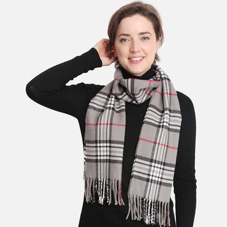 Multi Patterned Cashmere Feel Oblong Scarves