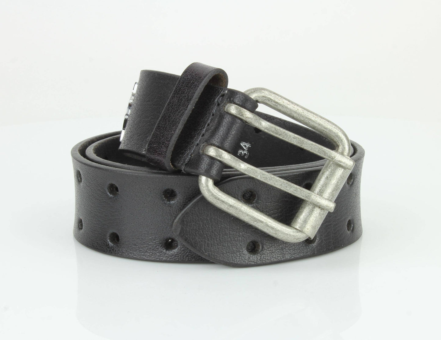 Double Prong Full Grain Leather Belt ABB 008