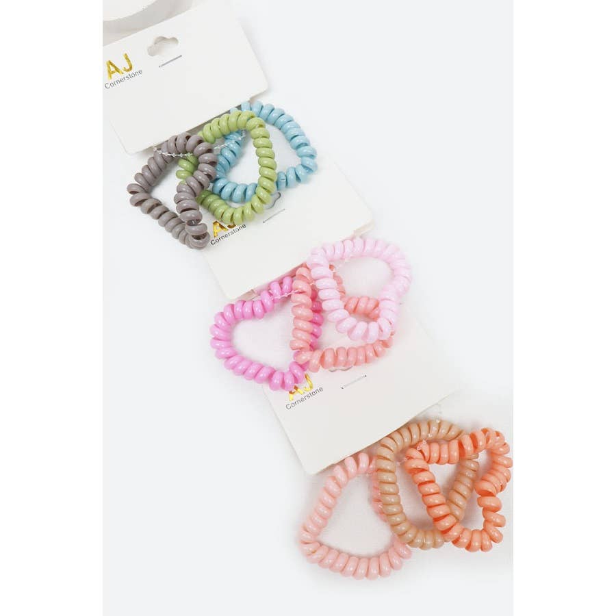 Heart Shape Spiral Hair Ties