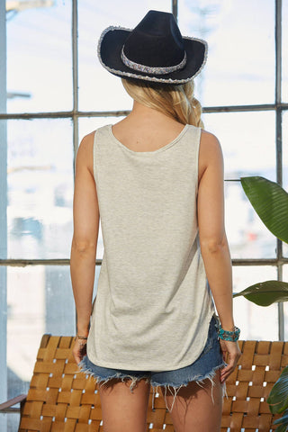 AVERY SHAWN COWGIRL GRAPHIC WOMENS TANK TOP
