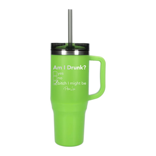 Am I Drunk Laser Etched 40oz Tumbler + Straw