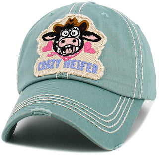 Crazy Heifer Vintage Ballcap