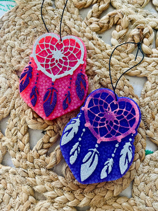 Heart Dreamcatcher Car Freshie