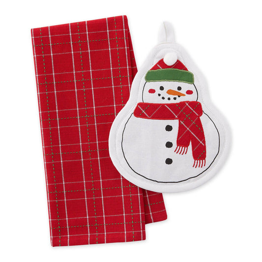 Merry Snowman Potholder Gift Set