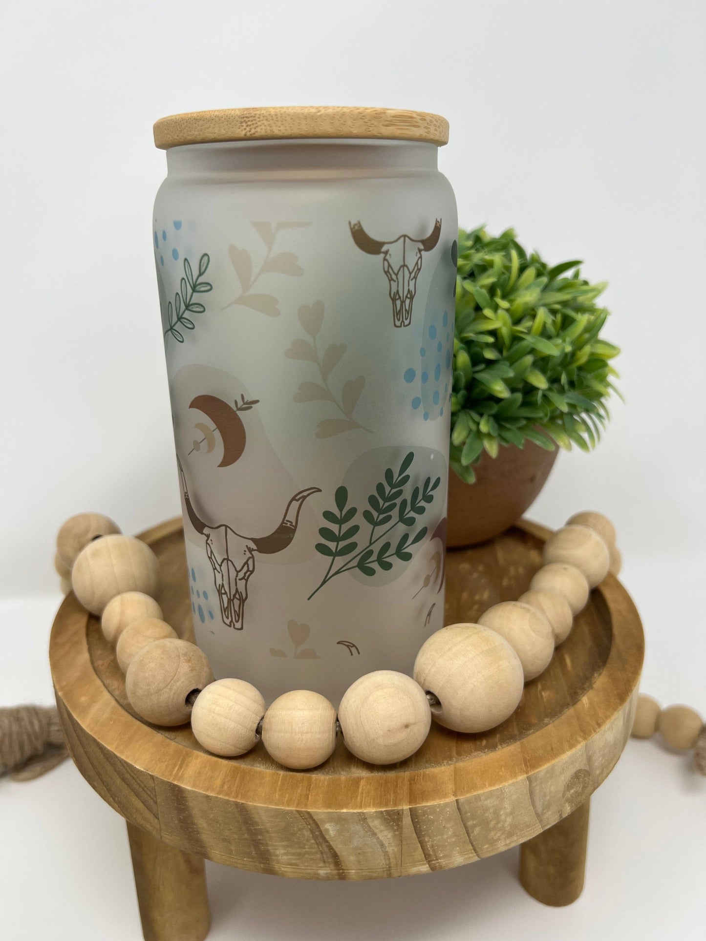 Western Boho- frosted cup