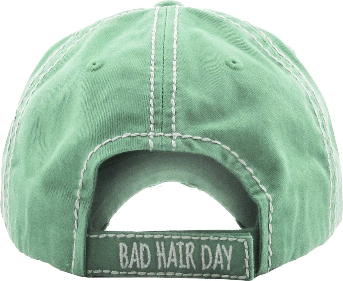 Bad Hair Day Washed Vintage Ball Cap