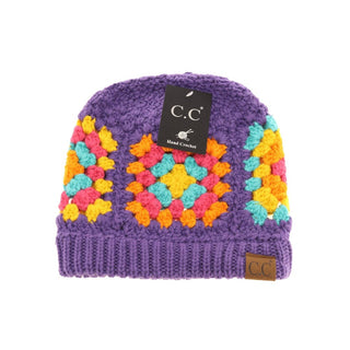 Cc Multi Color Crochet Beanie HAT7393