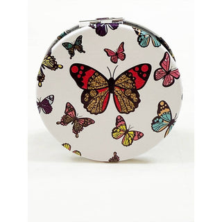 Butterfly Double Sided Circle Cosmetic Mirror