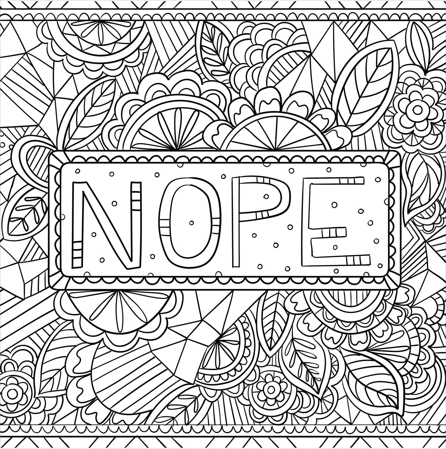 Inner F*cking Peace Adult Coloring Book