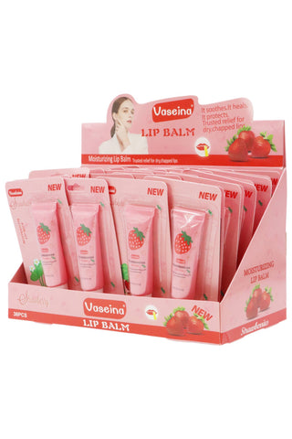 Strawberry Scented Gel Lip Balm Squeeze Tube