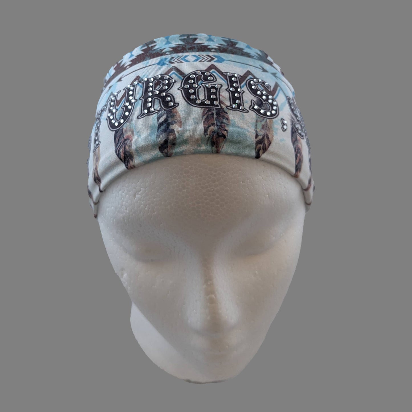 Sturgis Feathers Head Wrap