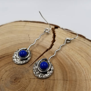 Unique Retro Lapis Lazuli Earrings
