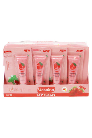 Strawberry Scented Gel Lip Balm Squeeze Tube