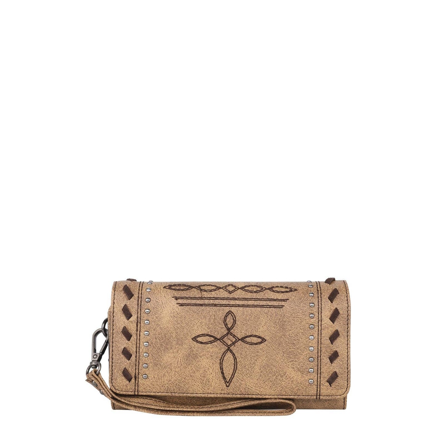 MW1124-W002 Montana West Embroidered Stitch Wallet