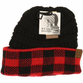Buffalo Check C.C Beanie Tail MB82