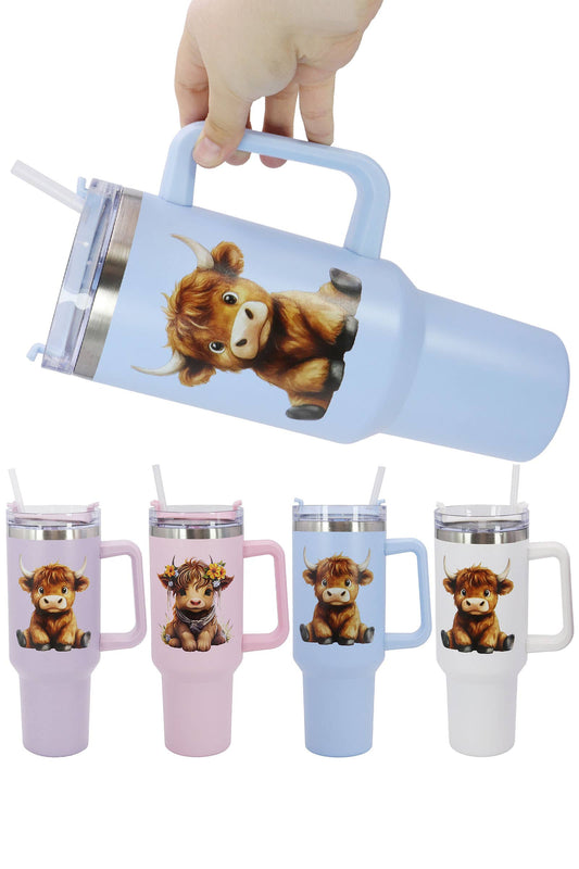 Highland Baby Cow Stainless Steel Tumbler