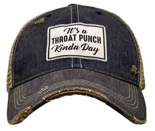 It's A Throat Punch Kinda Day Trucker Hat Baseball Cap