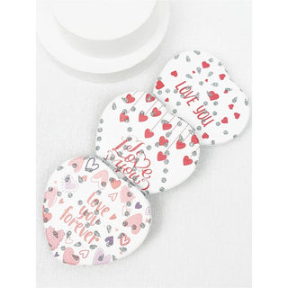 I LOVE YOU Heart Shape Double Sided Mirror