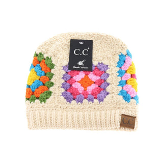 Cc Multi Color Crochet Beanie HAT7393