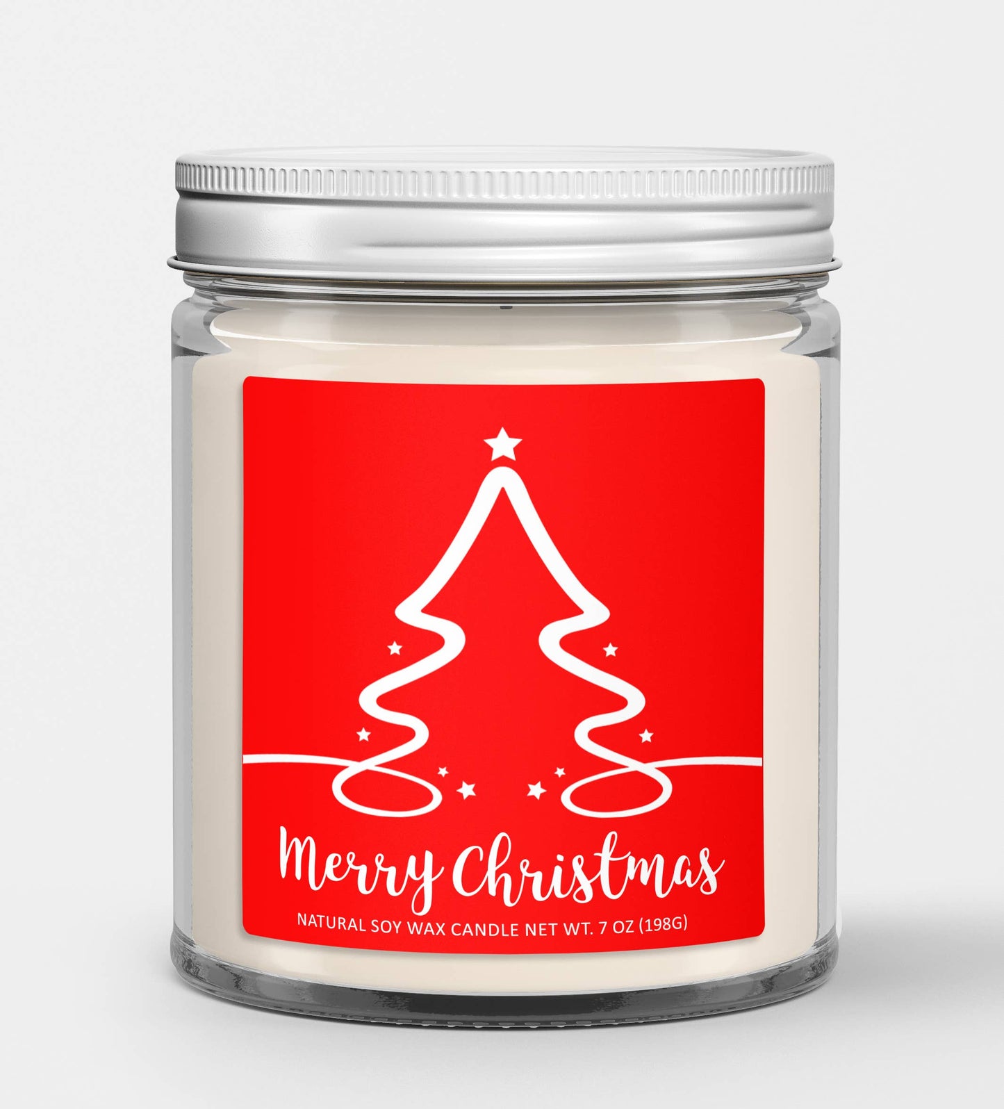 Merry Christmas, Soy Candle.  Christmas Candle Tree