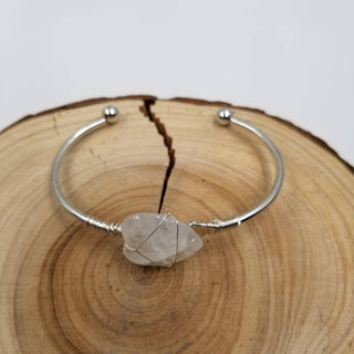 Handmade Natural Crystal Heart Bracelet