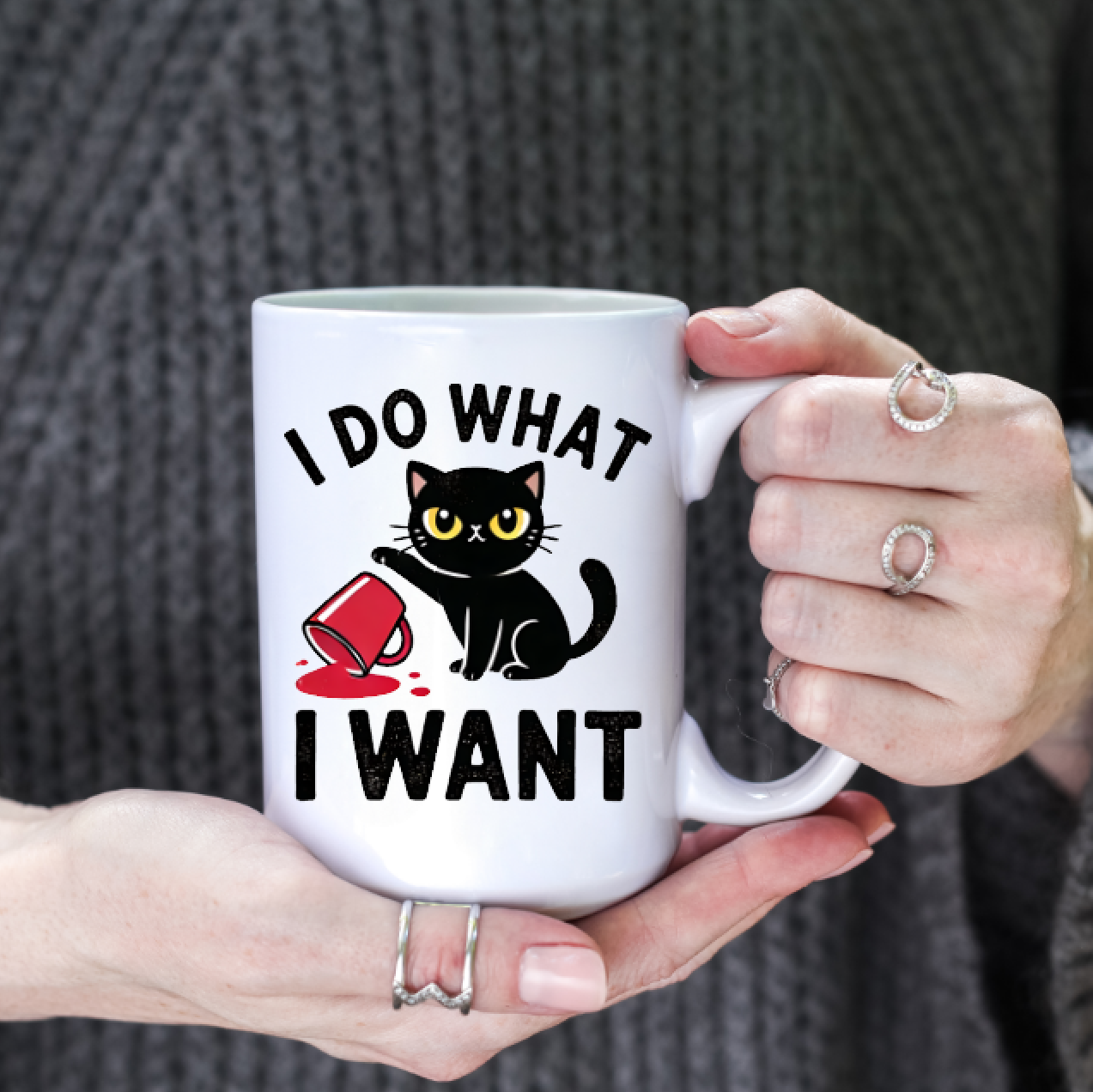 I Do What I Want Grumpy Cat 15oz Coffee Mug