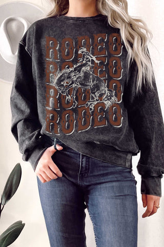 CLEARANCE RODEO COWBOY MINERAL TERRY SWEATSHIRT