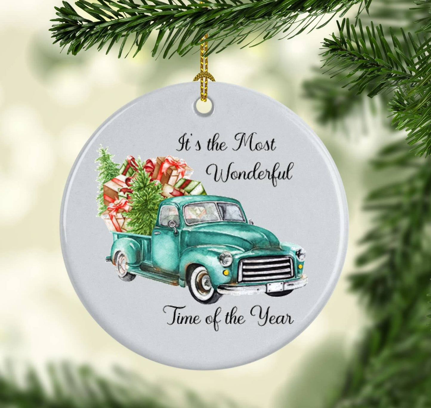 It's the Most Wonderful Time of the Year Ceramic Ornament