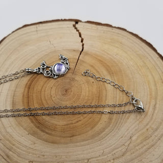 Vintage Moonlight Stone Moon Necklace