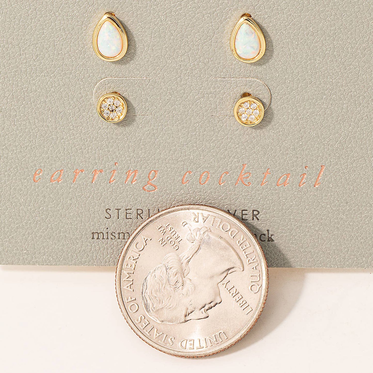 Small Sterling Silver Stud Earring Set