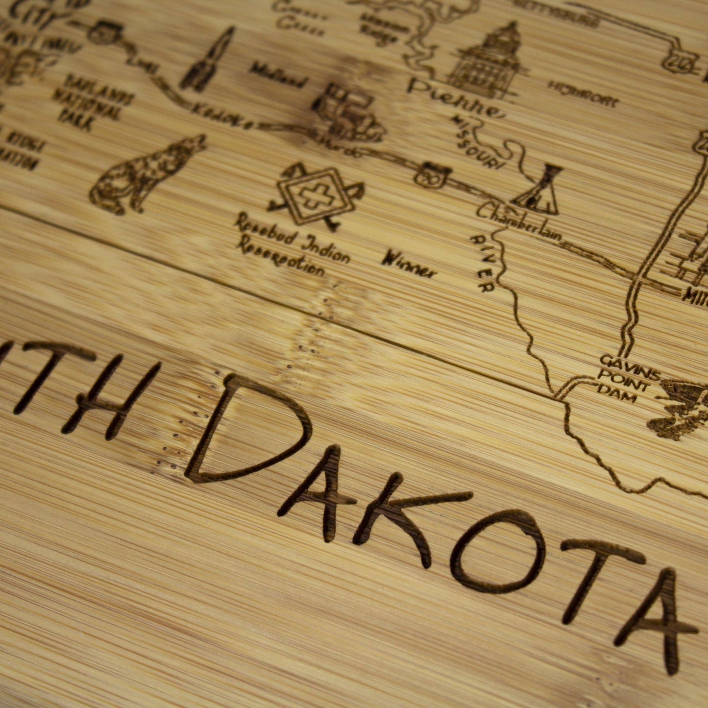 A Slice of Life South Dakota 11" Cutting & Serving Board