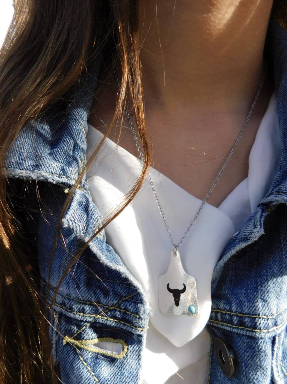 Cattle Tag Necklace - Steer