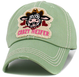 Crazy Heifer Vintage Ballcap