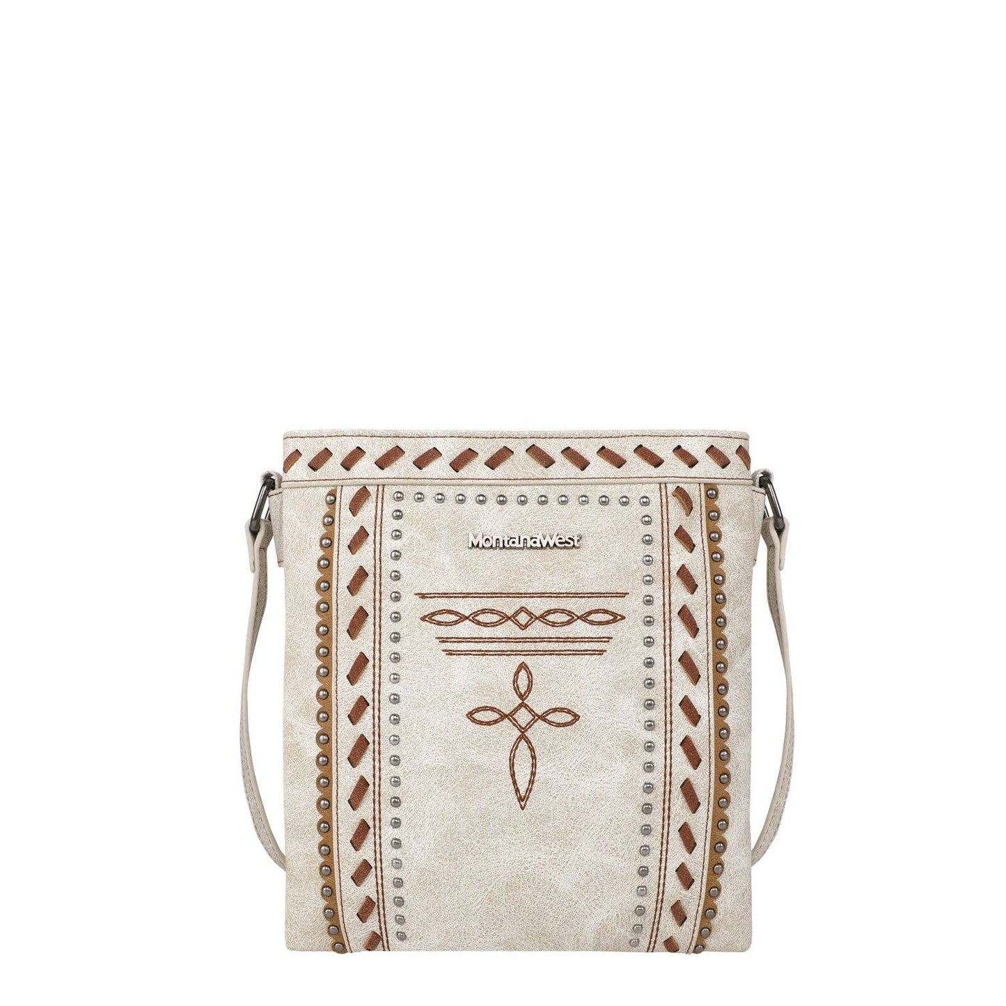 MW1124G-9360 Montana West Embroidered Stitch Crossbody