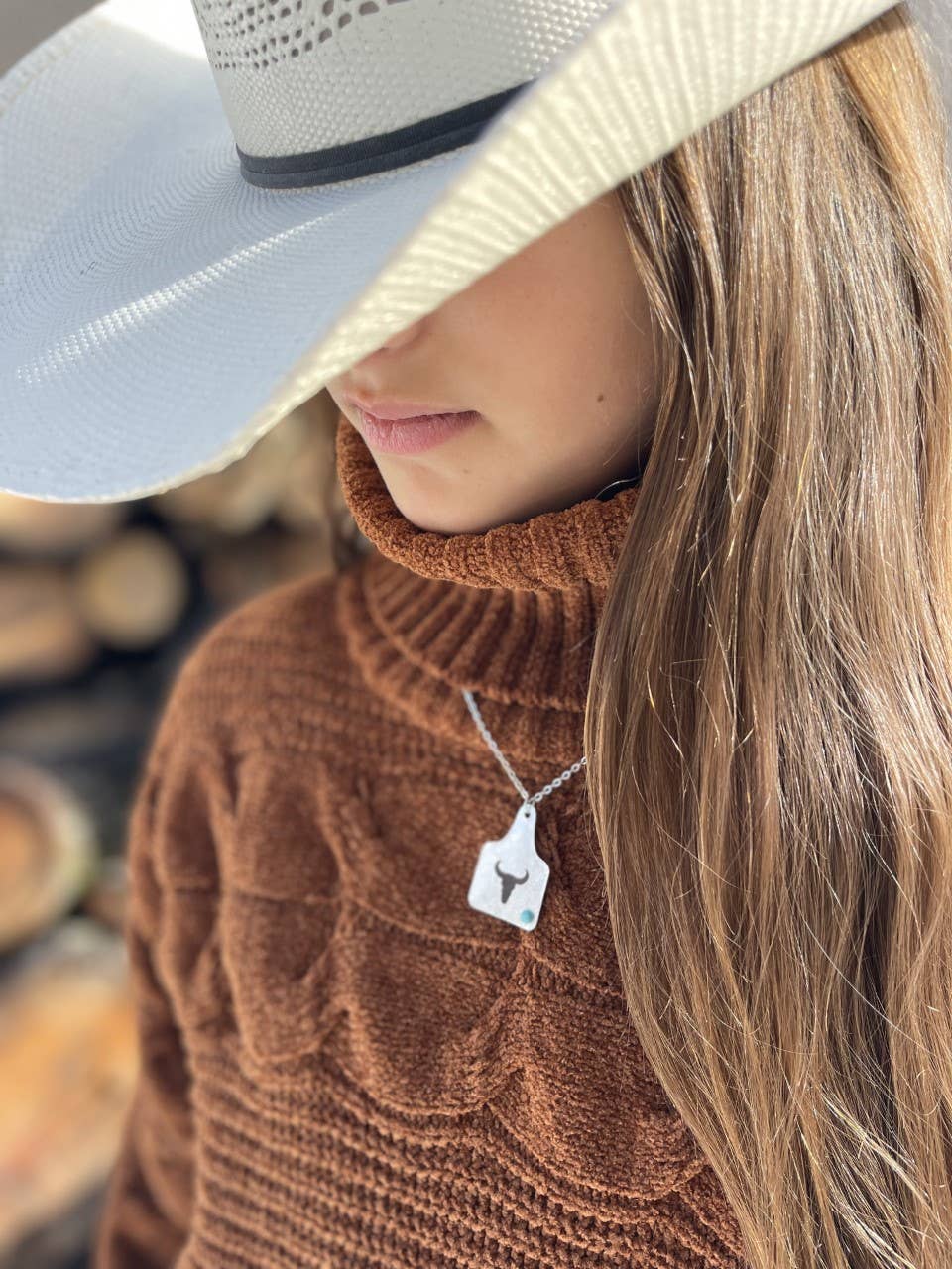 Cattle Tag Necklace - Steer