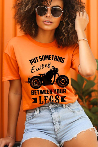 Put Something Exciting Motorcycle Graphic Tee