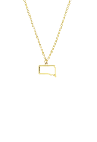 State Necklace - Gold - SOUTH DAKOTA