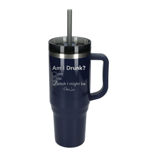 Am I Drunk Laser Etched 40oz Tumbler + Straw