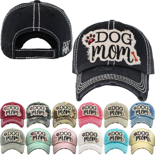 DOG MOM WASHED VINTAGE BALLCAP