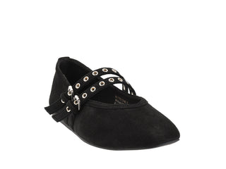 Corky All Eyes on Me Black Faux Suede flats