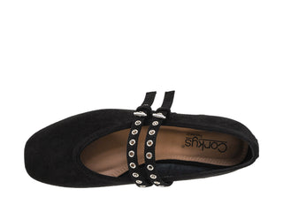 Corky All Eyes on Me Black Faux Suede flats