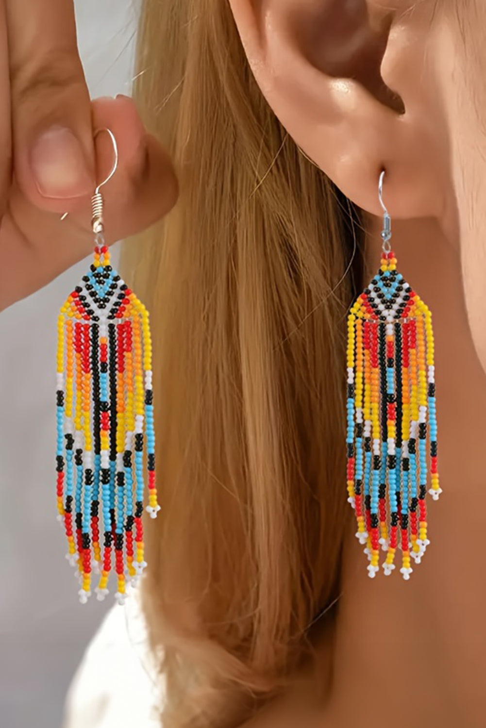 Western Native Bead Earrings