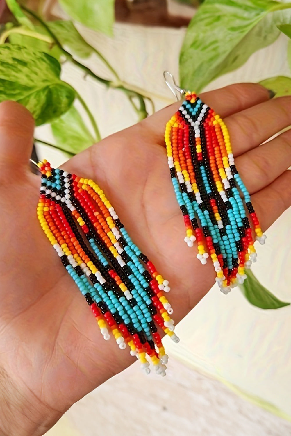 Western Native Bead Earrings