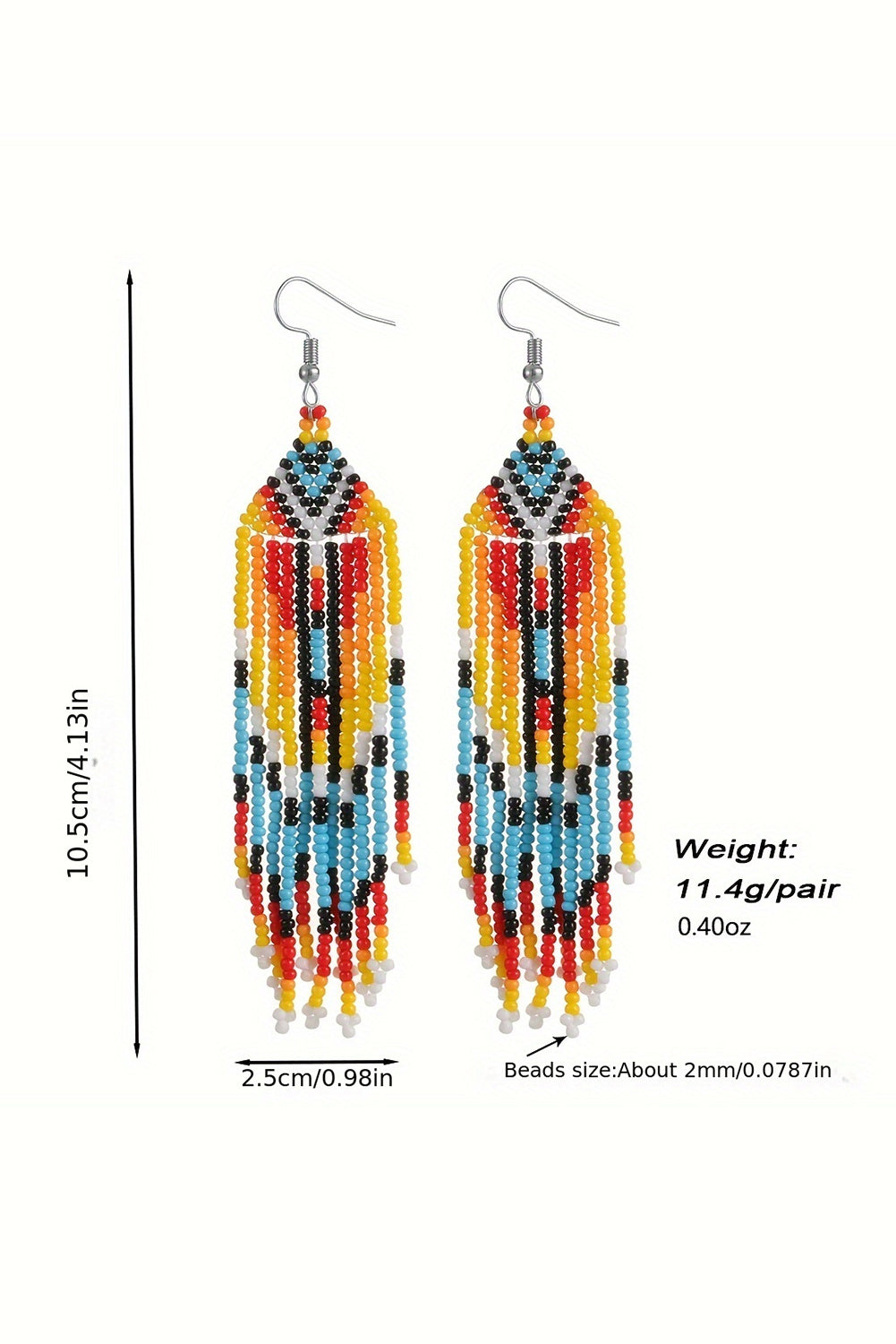 Western Native Bead Earrings