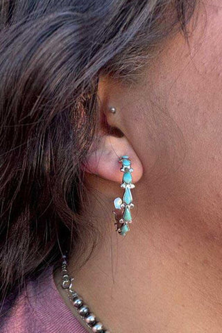 Turquoise Hoop Earrings