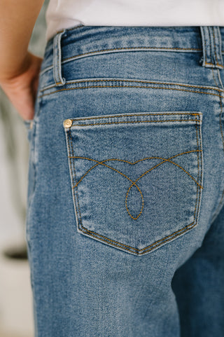 Judy Blue Jeans Bella High Waist Soft Barrel Stitch Thru Pocket