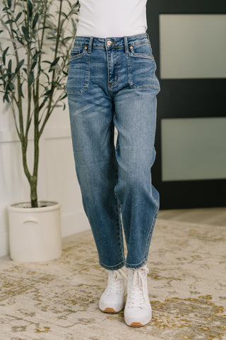 Judy Blue Jeans Bella High Waist Soft Barrel Stitch Thru Pocket